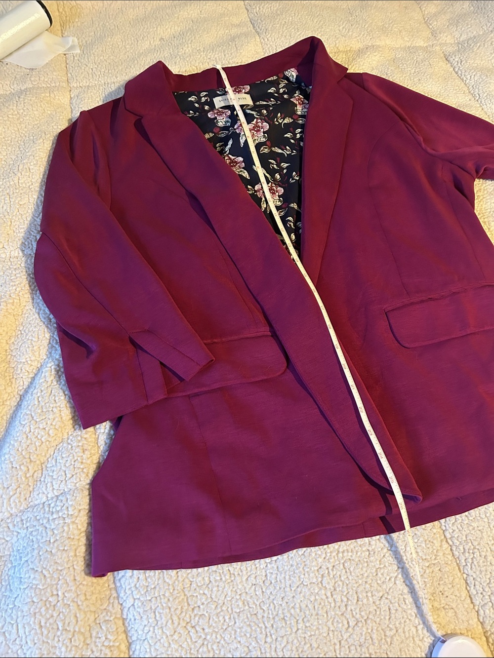 Skies Are Blue Fuchsia Blazer - Picture 6 of 8